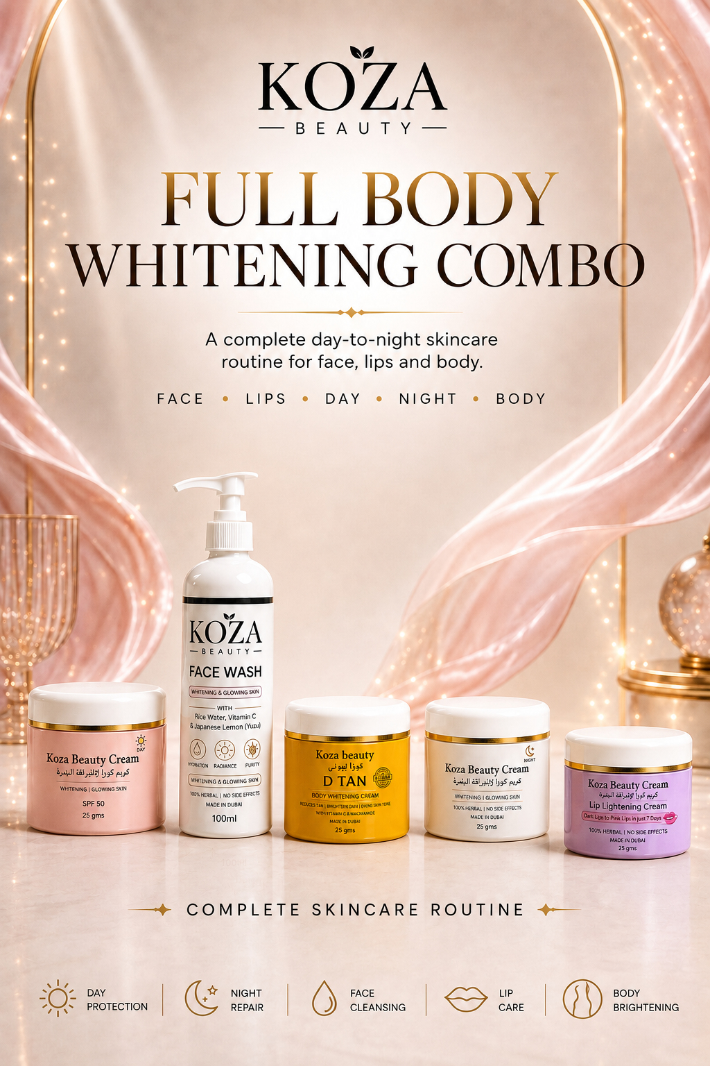 KOZA BEAUTY FULL BODY WHITENING COMBO